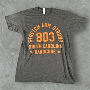 Stretch Arm Strong Shirt Men Medium Grey Hardcore Punk Band 803 HCX Tour Concert
